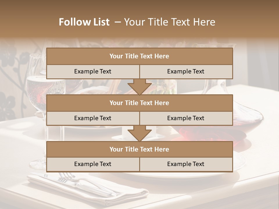Dining Food Empty PowerPoint Template