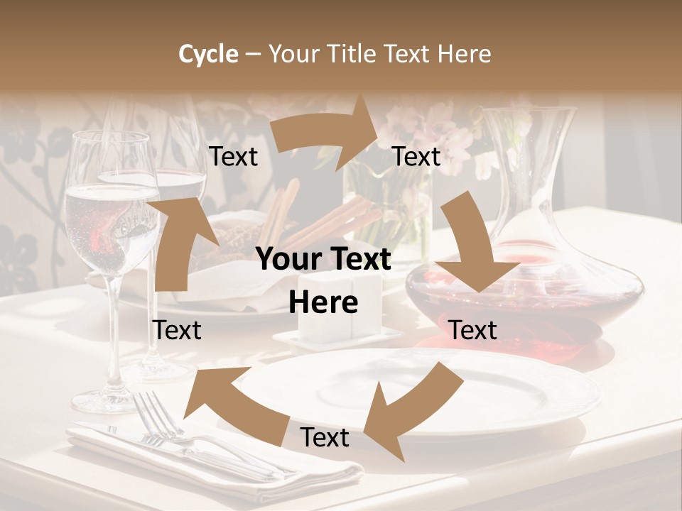 Dining Food Empty PowerPoint Template