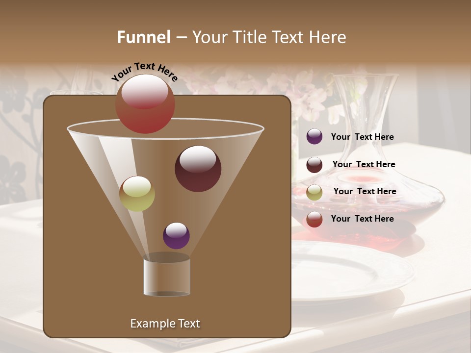 Dining Food Empty PowerPoint Template