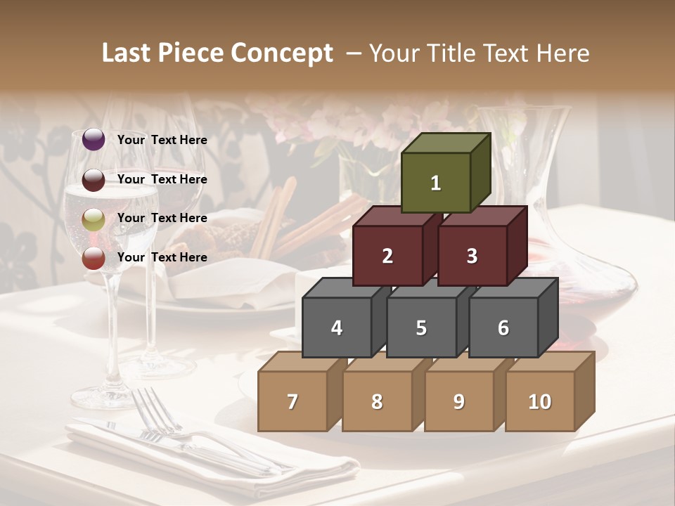 Dining Food Empty PowerPoint Template