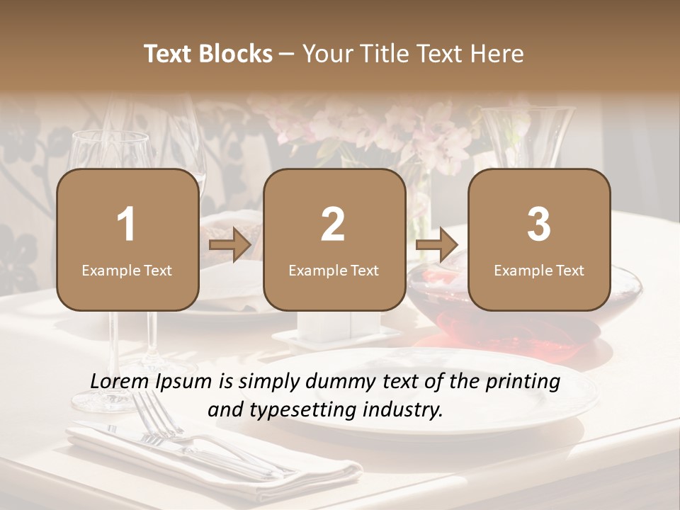 Dining Food Empty PowerPoint Template