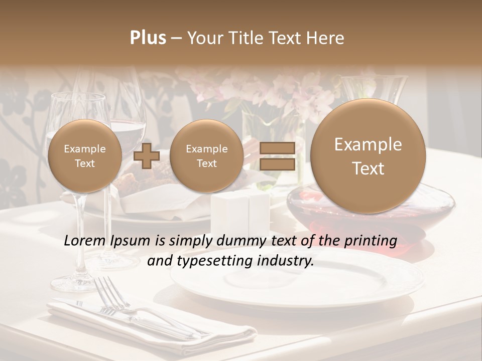 Dining Food Empty PowerPoint Template