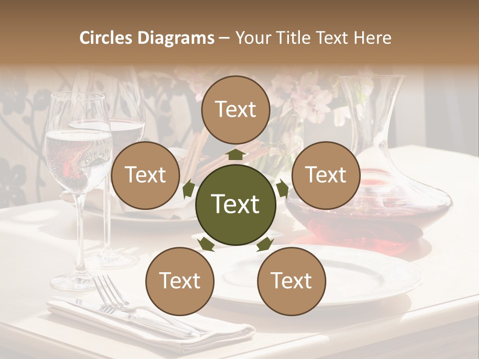 Dining Food Empty PowerPoint Template