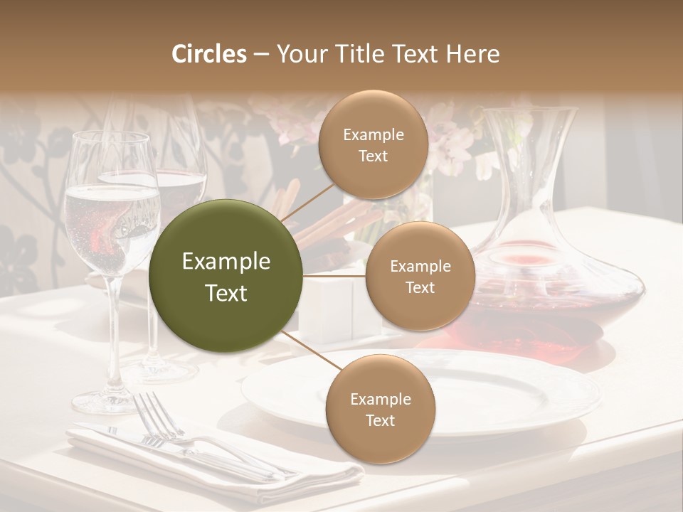 Dining Food Empty PowerPoint Template