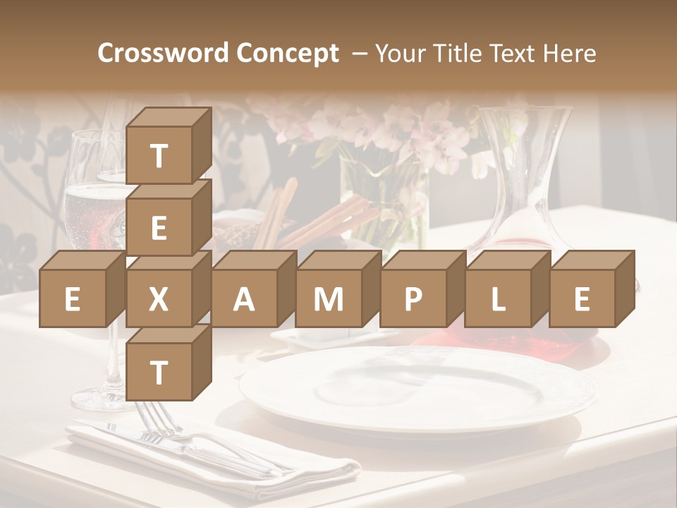 Dining Food Empty PowerPoint Template