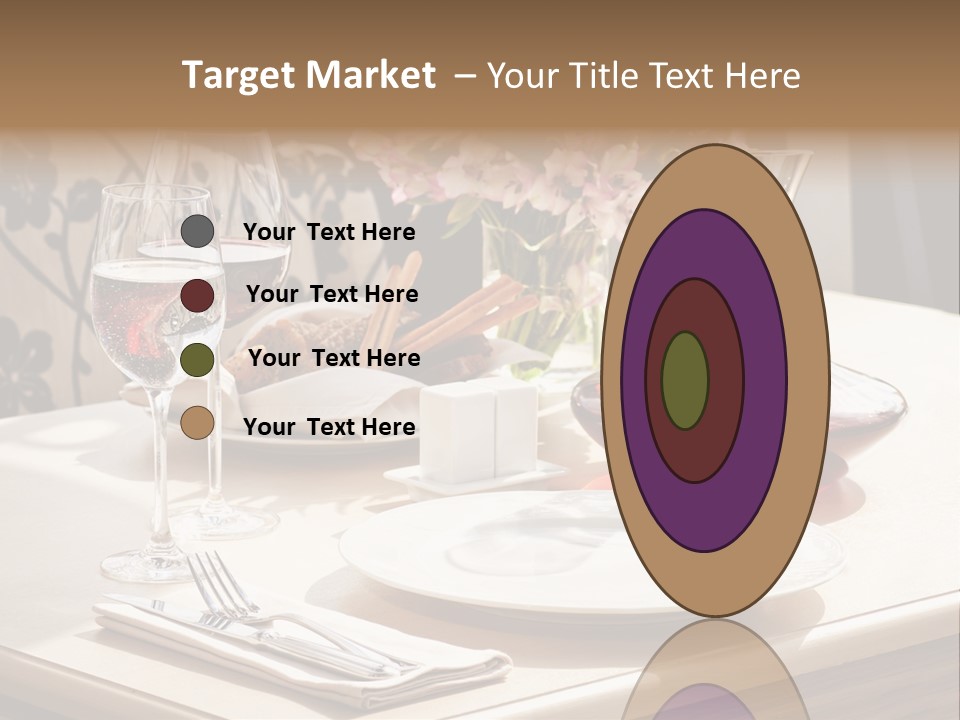 Dining Food Empty PowerPoint Template