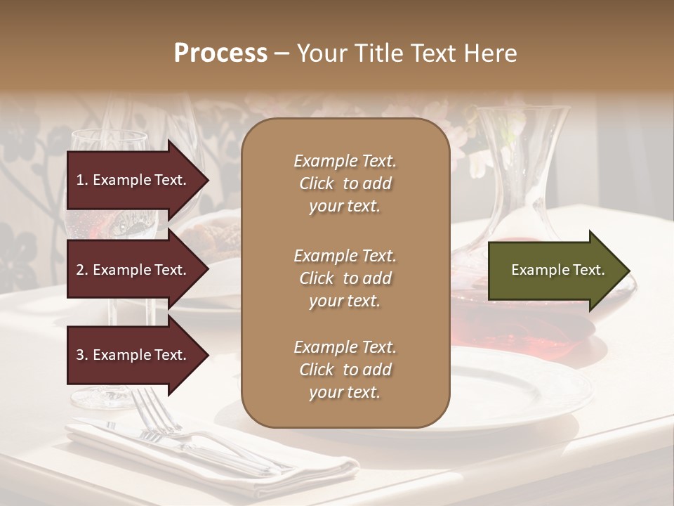 Dining Food Empty PowerPoint Template