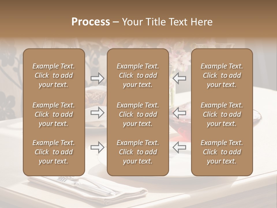 Dining Food Empty PowerPoint Template