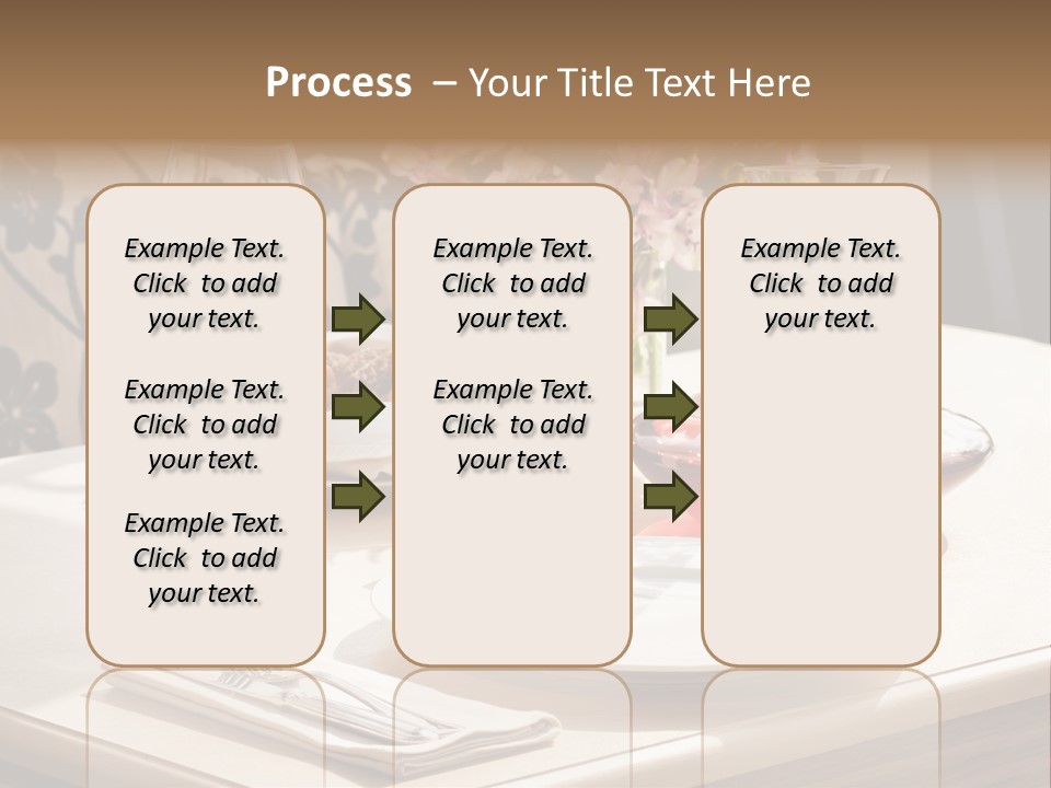 Dining Food Empty PowerPoint Template