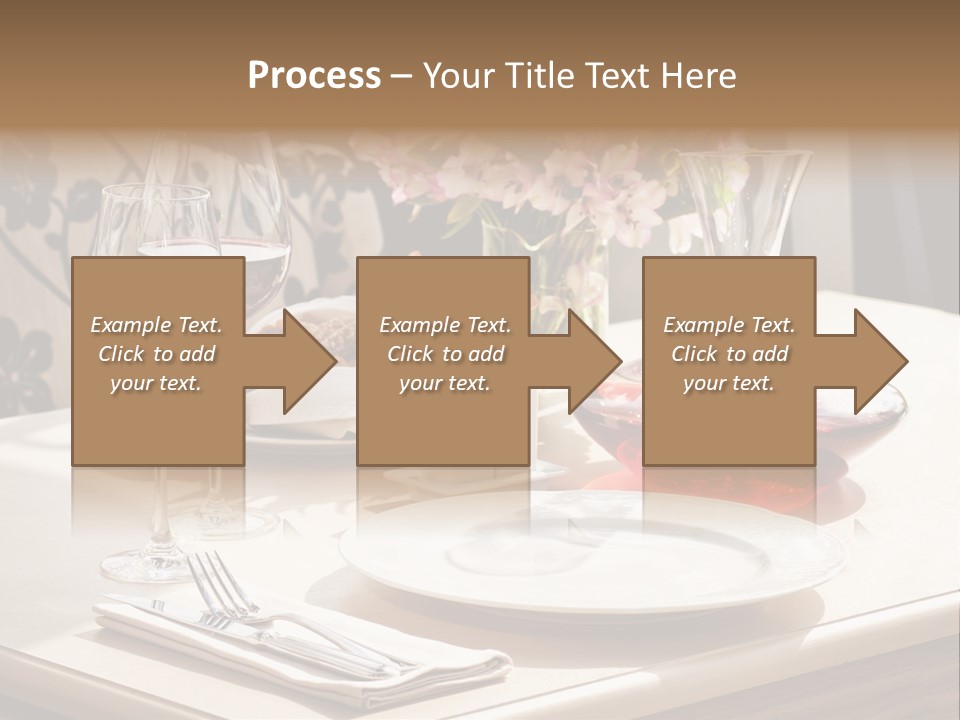 Dining Food Empty PowerPoint Template