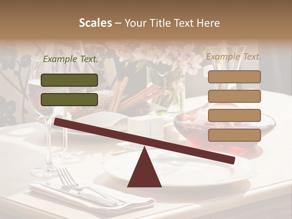 Dining Food Empty PowerPoint Template