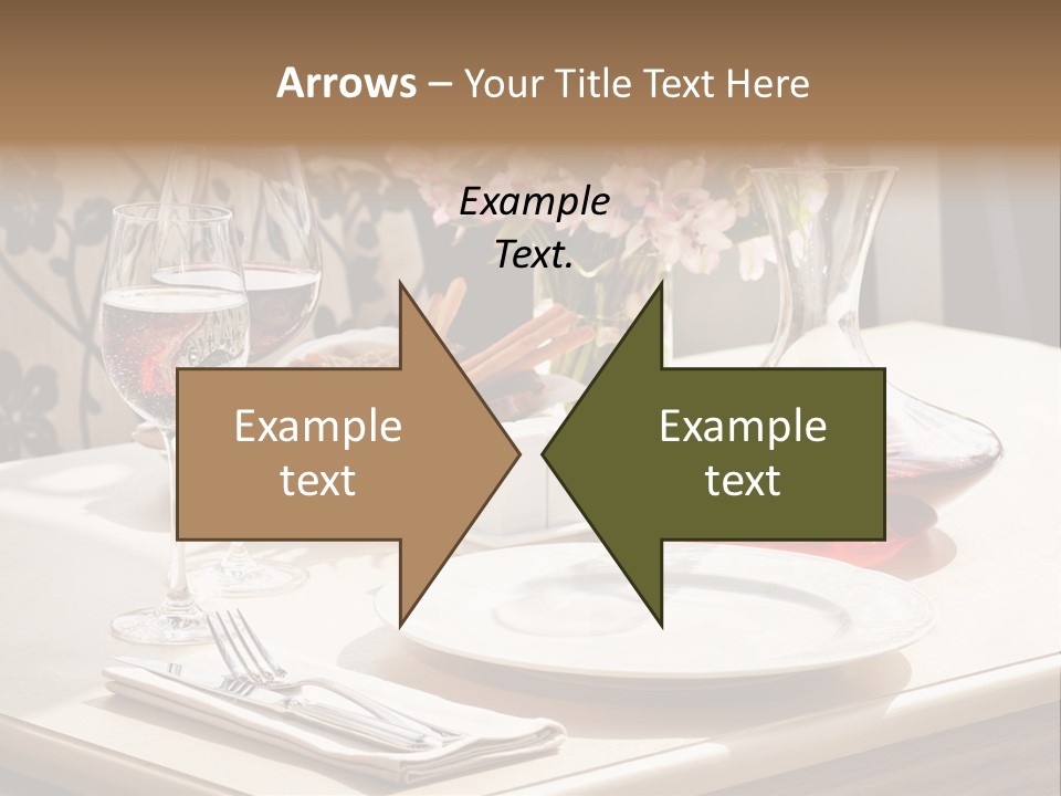 Dining Food Empty PowerPoint Template