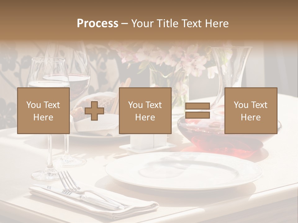 Dining Food Empty PowerPoint Template