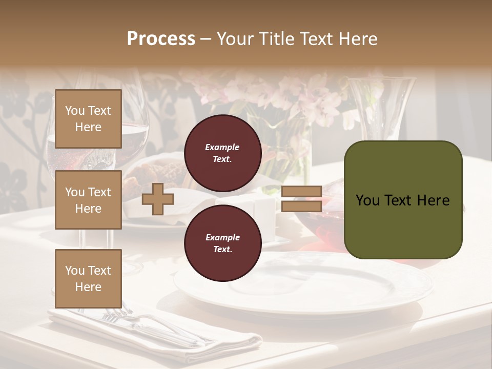 Dining Food Empty PowerPoint Template