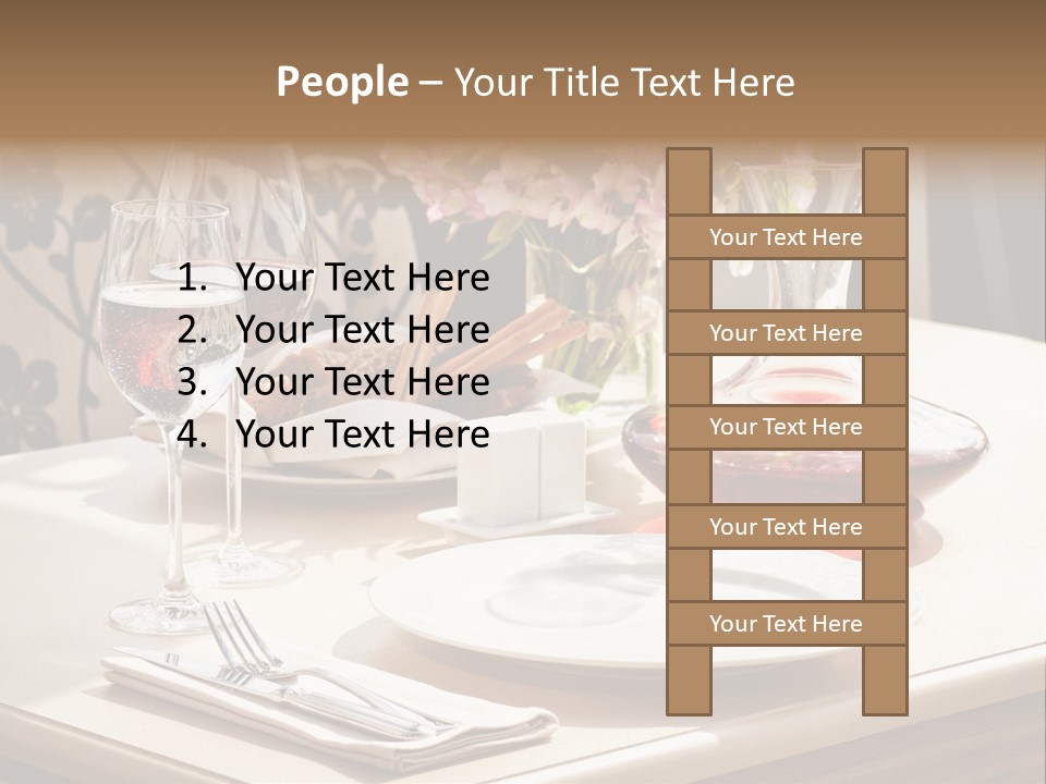 Dining Food Empty PowerPoint Template