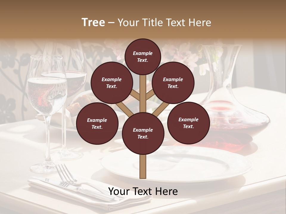 Dining Food Empty PowerPoint Template