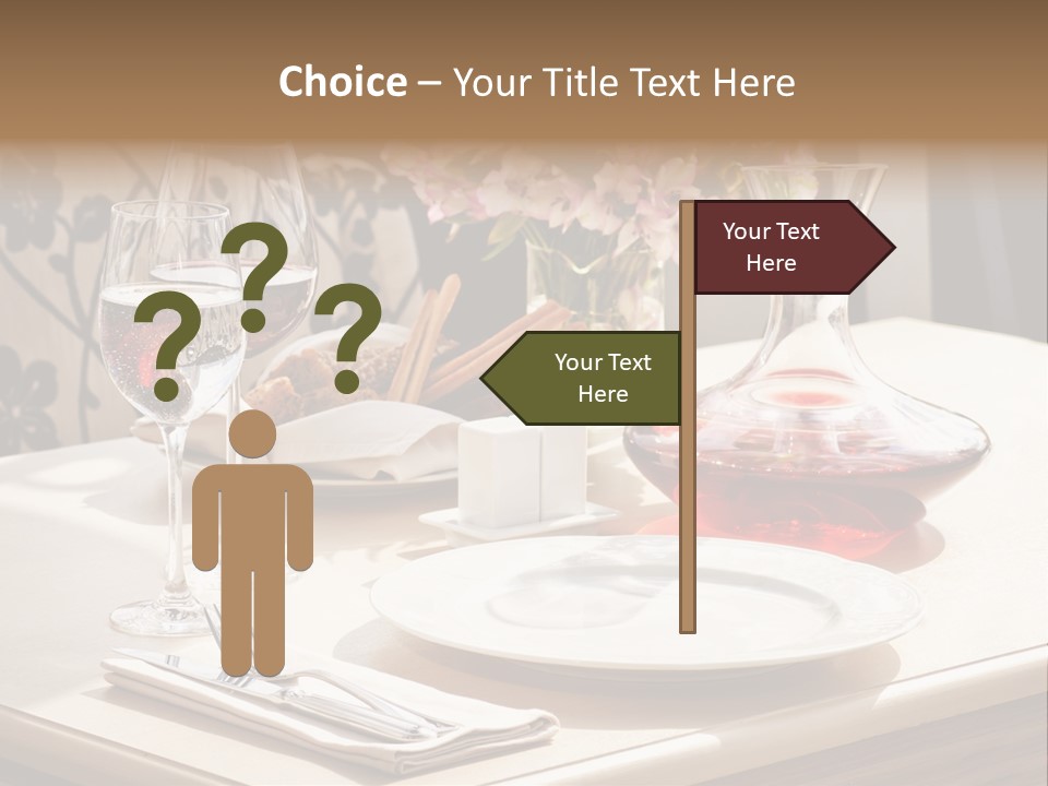 Dining Food Empty PowerPoint Template