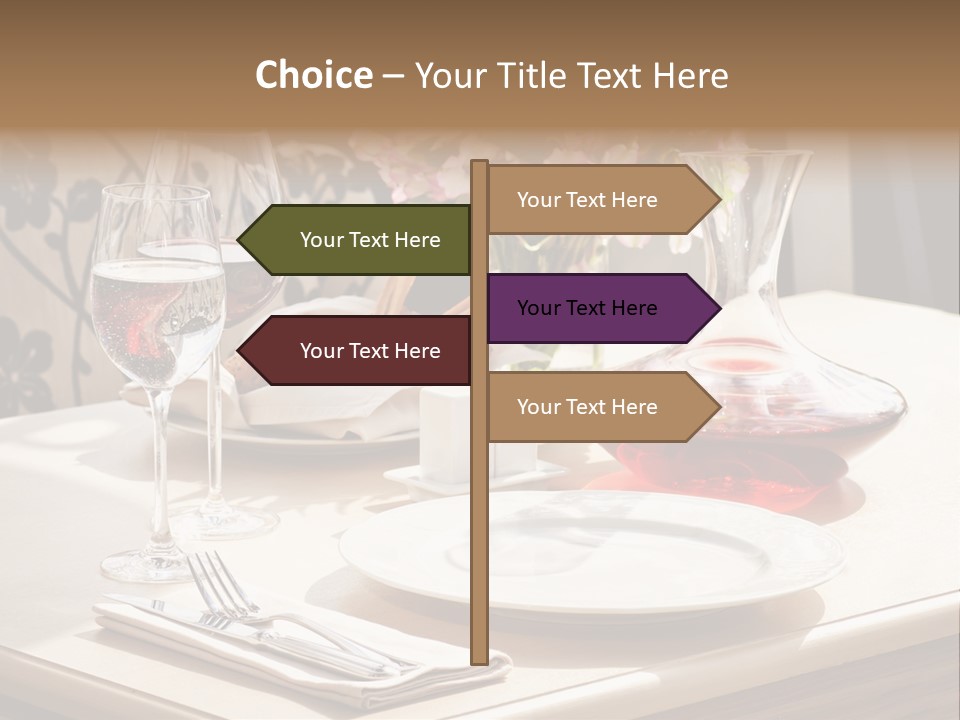 Dining Food Empty PowerPoint Template
