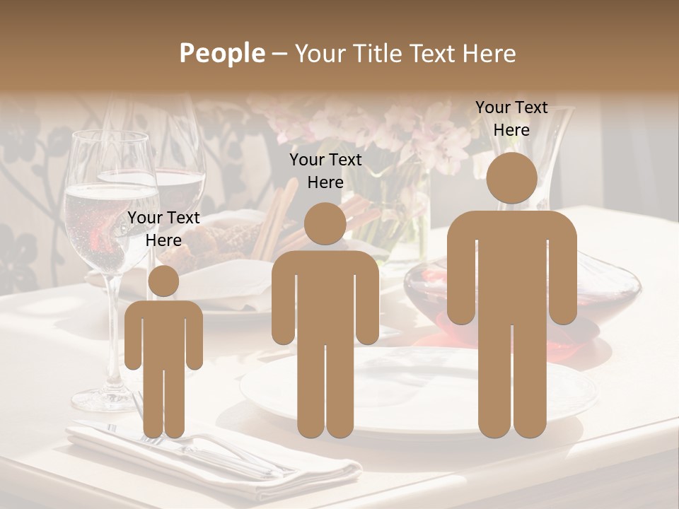 Dining Food Empty PowerPoint Template