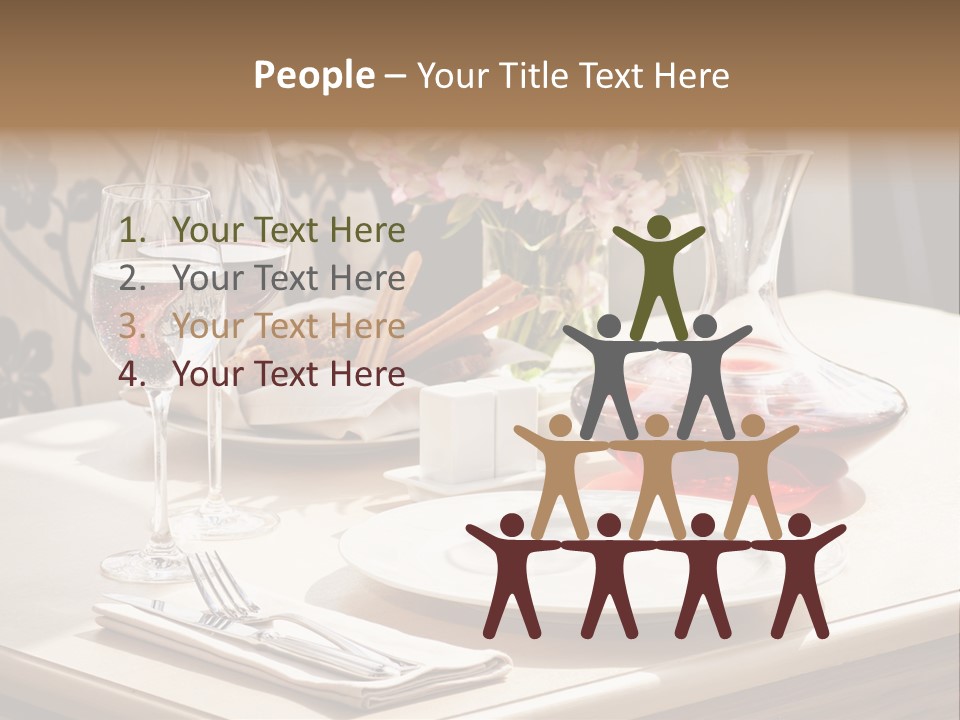 Dining Food Empty PowerPoint Template