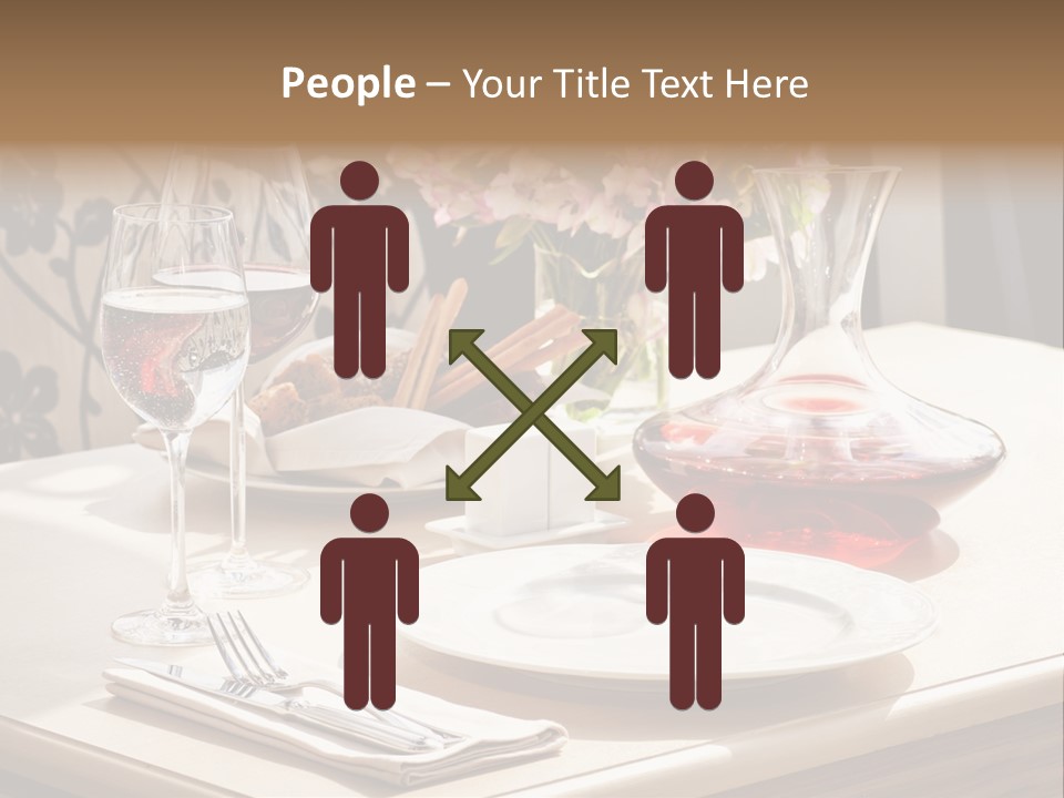 Dining Food Empty PowerPoint Template