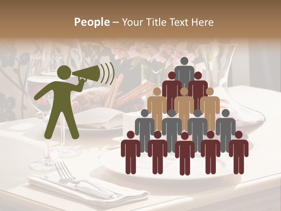 Dining Food Empty PowerPoint Template