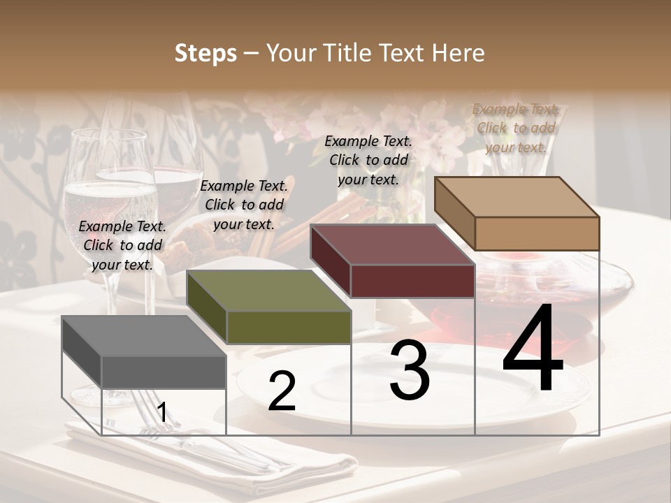 Dining Food Empty PowerPoint Template