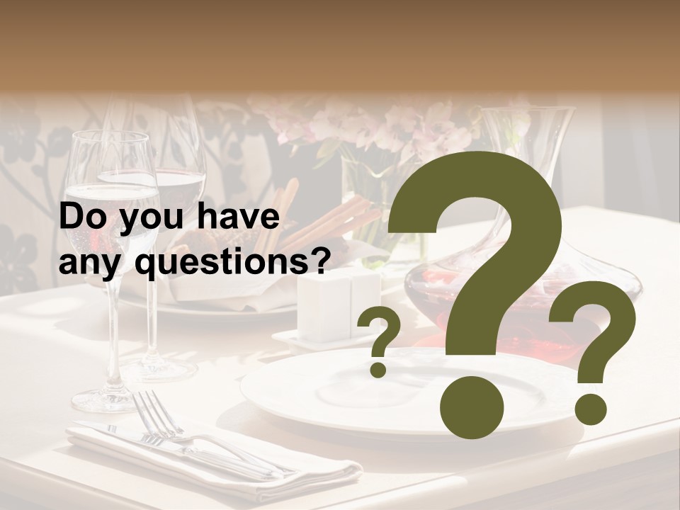 Dining Food Empty PowerPoint Template