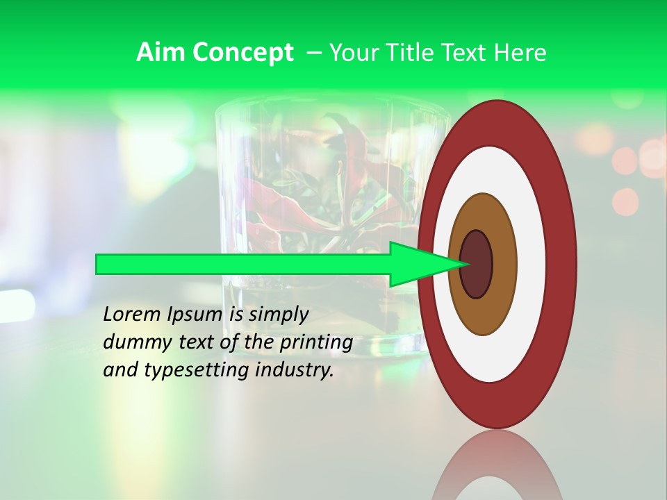 Yellow Setting Rose PowerPoint Template