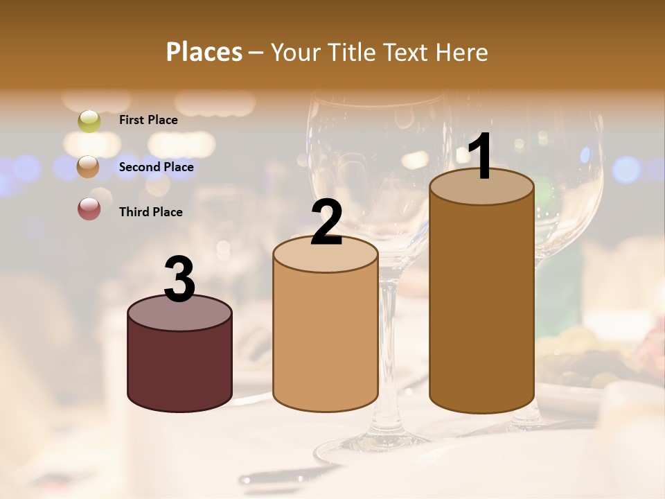 Meal Silver Table PowerPoint Template