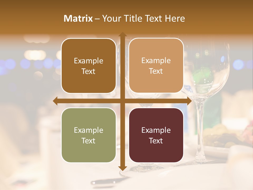 Meal Silver Table PowerPoint Template