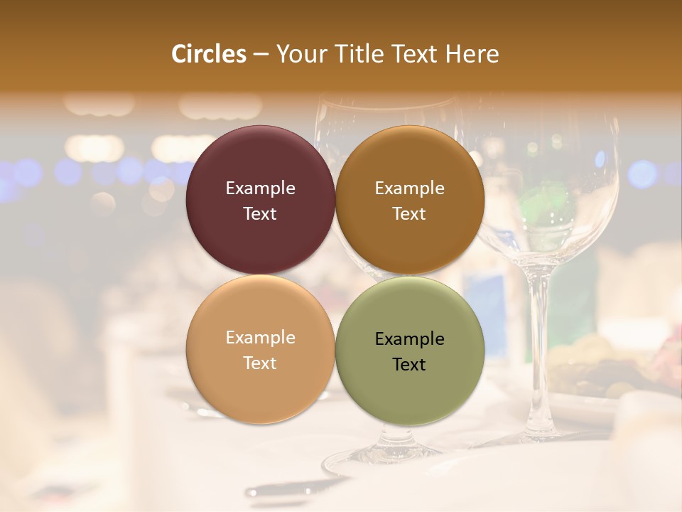 Meal Silver Table PowerPoint Template