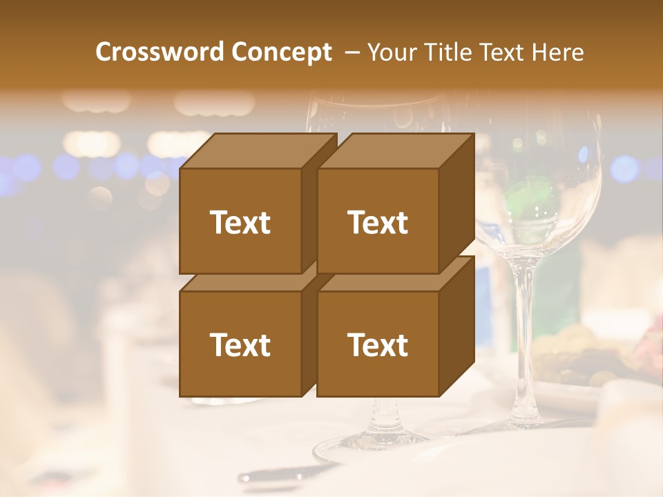 Meal Silver Table PowerPoint Template