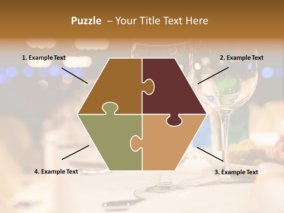 Meal Silver Table PowerPoint Template