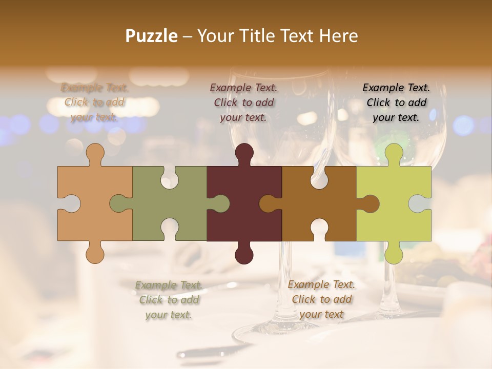 Meal Silver Table PowerPoint Template