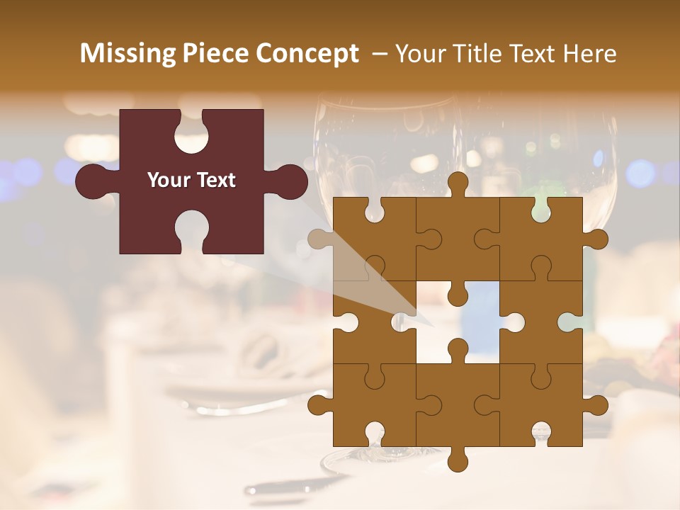 Meal Silver Table PowerPoint Template