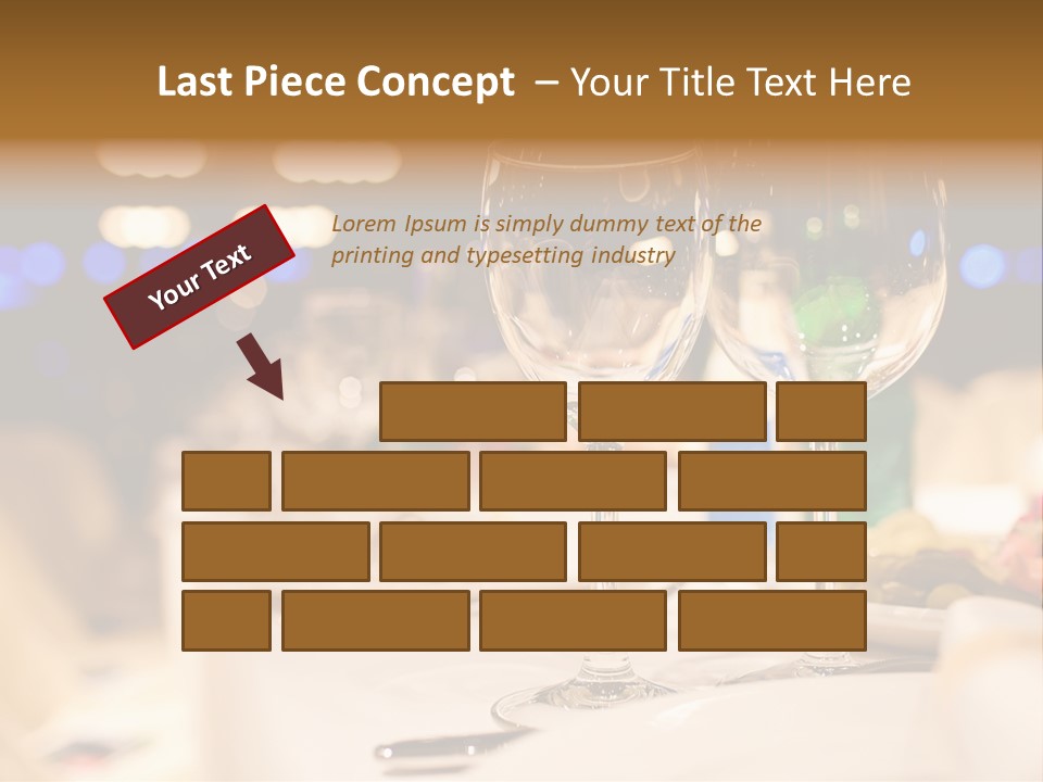 Meal Silver Table PowerPoint Template