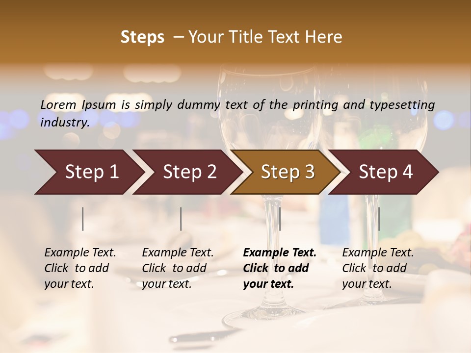 Meal Silver Table PowerPoint Template