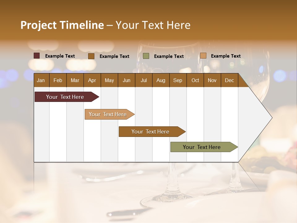 Meal Silver Table PowerPoint Template