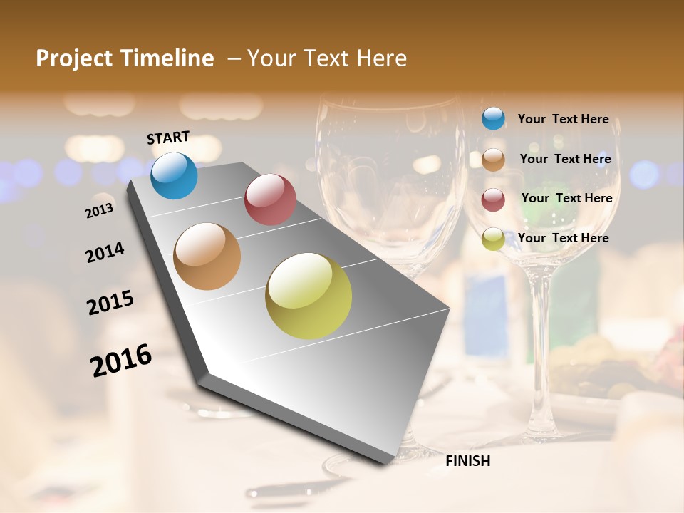 Meal Silver Table PowerPoint Template