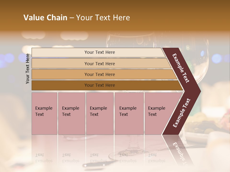 Meal Silver Table PowerPoint Template