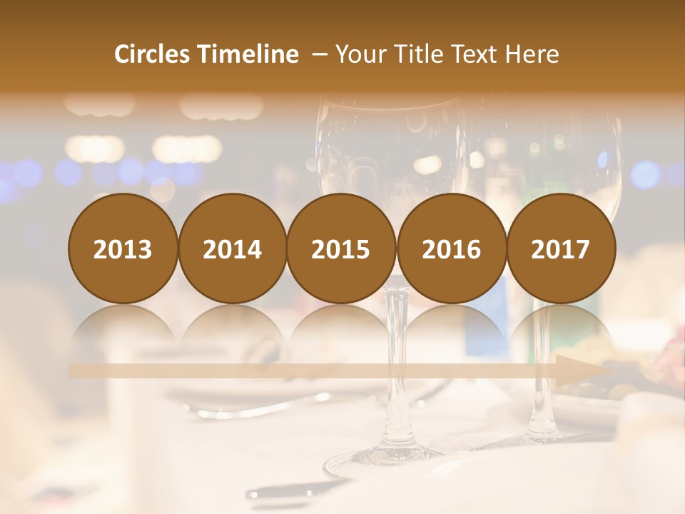 Meal Silver Table PowerPoint Template