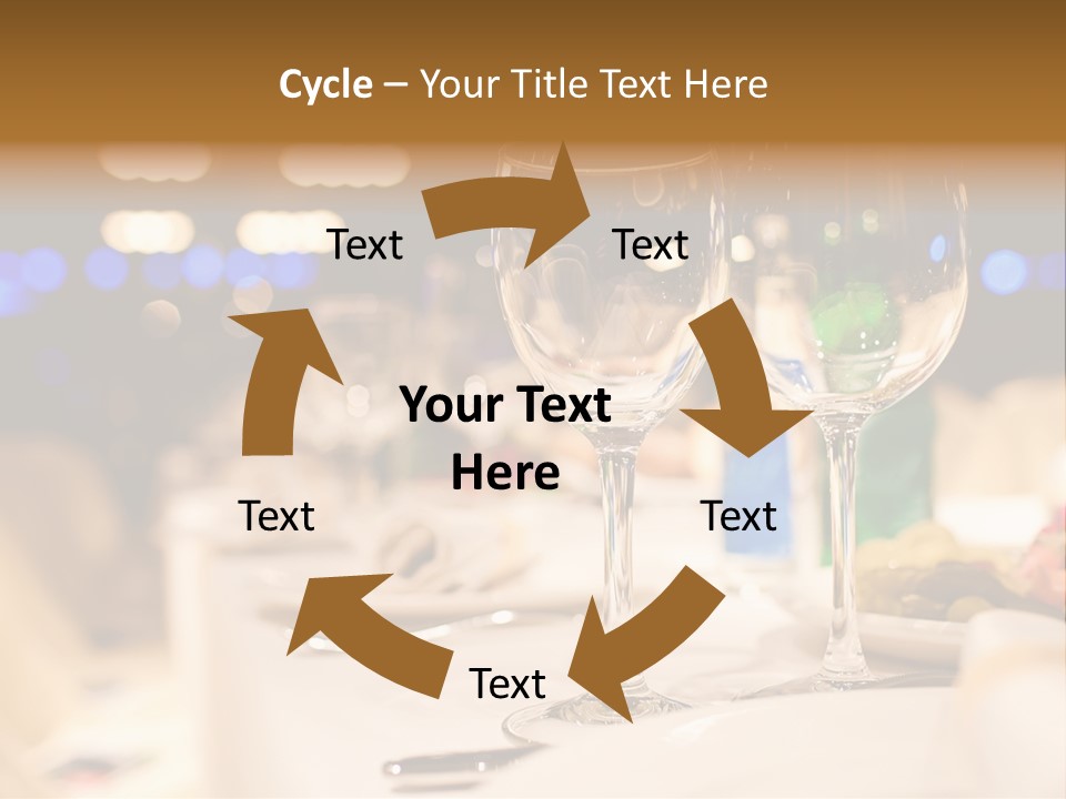 Meal Silver Table PowerPoint Template