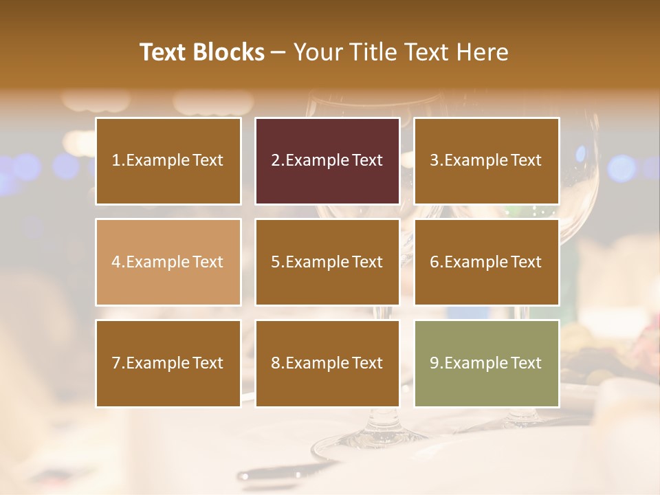 Meal Silver Table PowerPoint Template