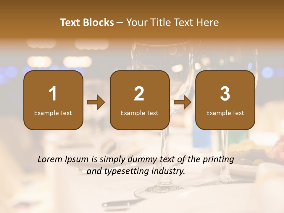 Meal Silver Table PowerPoint Template