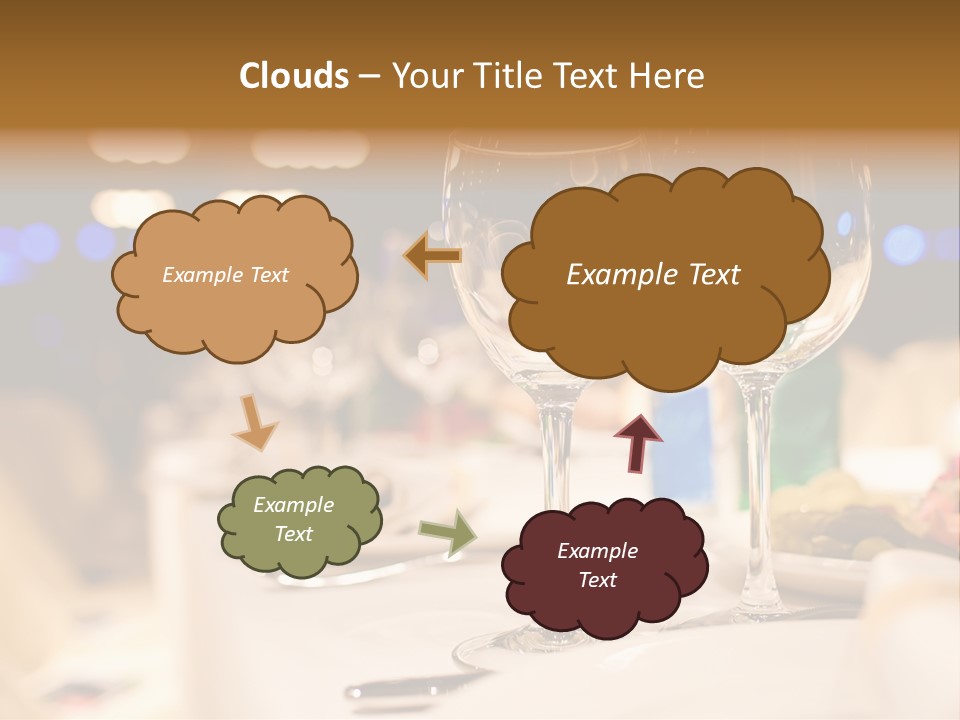 Meal Silver Table PowerPoint Template