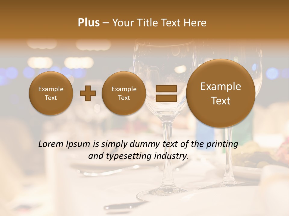 Meal Silver Table PowerPoint Template
