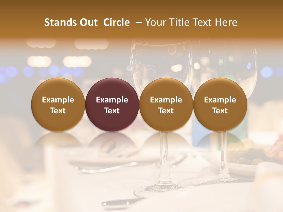 Meal Silver Table PowerPoint Template