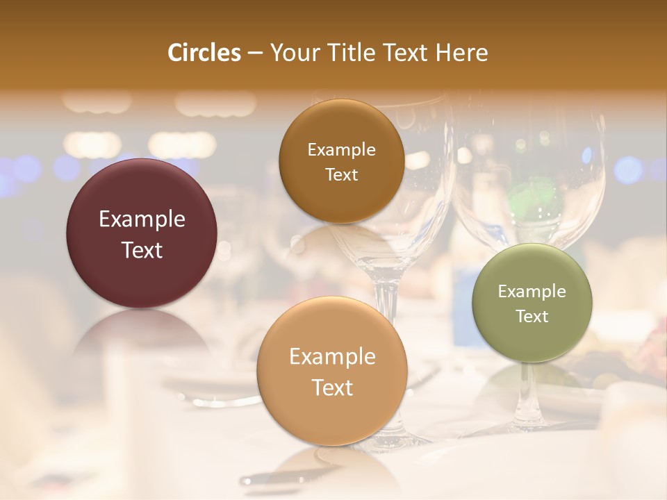 Meal Silver Table PowerPoint Template