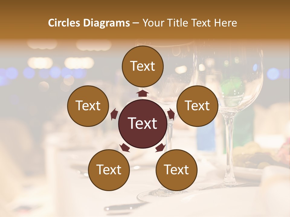 Meal Silver Table PowerPoint Template